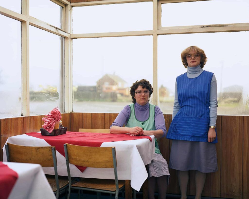 Cafe Assistants, Compass Cafe, Colsterworth, Lincolnshire, November 1982
