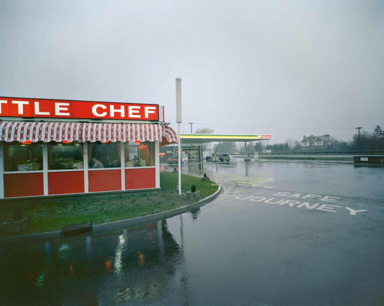 Little Chef in Rain, St Neots, Cambridgeshire, May, 1982